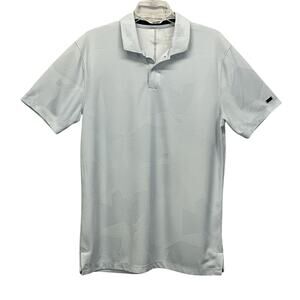 Nike Tiger Woods Golf Polo Men's M Light Blue Athleisure Dri Fit Standard Fit